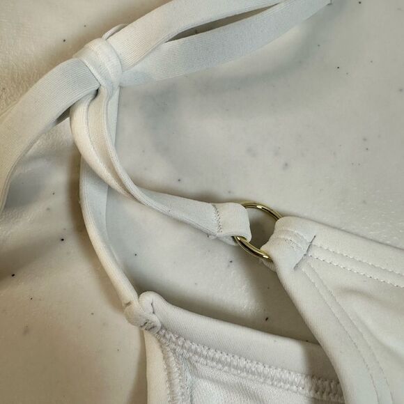 NWT Shade & Shore Women’s White Hip Tie Bikini Swim Bottom  - Size S 4/6 - Picture 9 of 11